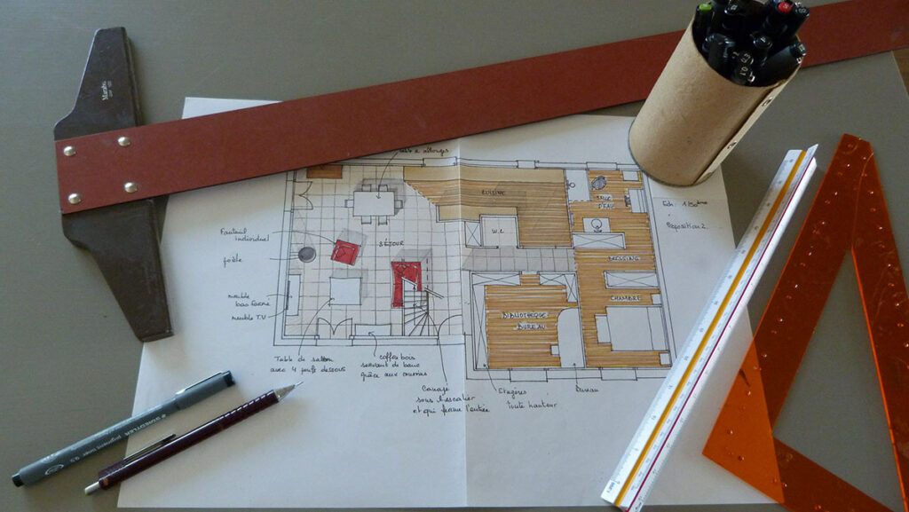 plan architecte intérieur